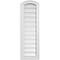 Ekena Millwork Arch Top Surface Mount PVC Gable Vent: Non-Functional, w/2"W x 1-1/2"P Brickmould Frame, 12"W x 36"H GVPAR12X3602SN - alternate 1